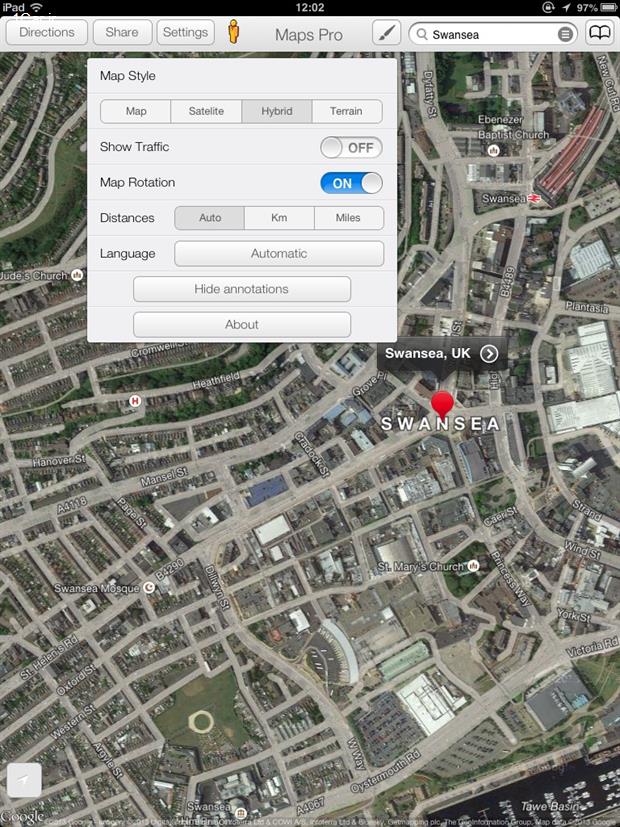 بررسی اپلیکیشن Maps Pro With Google Maps